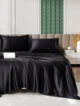 [Schwarz] SilkSilky-DE 25Momme Bettwäsche Sets 001