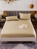 SilkSilky DE 19Momme Reine Seide Bedding Set Beige 002