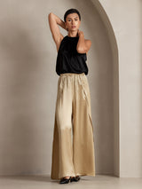[Champagner] SilkSilky-DE 19Momme Seide Womens Pants 011