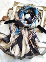 [P087] SilkSilky-DE Reine Seide Scarf 002