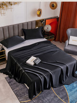 [Schwarz] SilkSilky-DE 19Momme Bettwäsche Sets 001