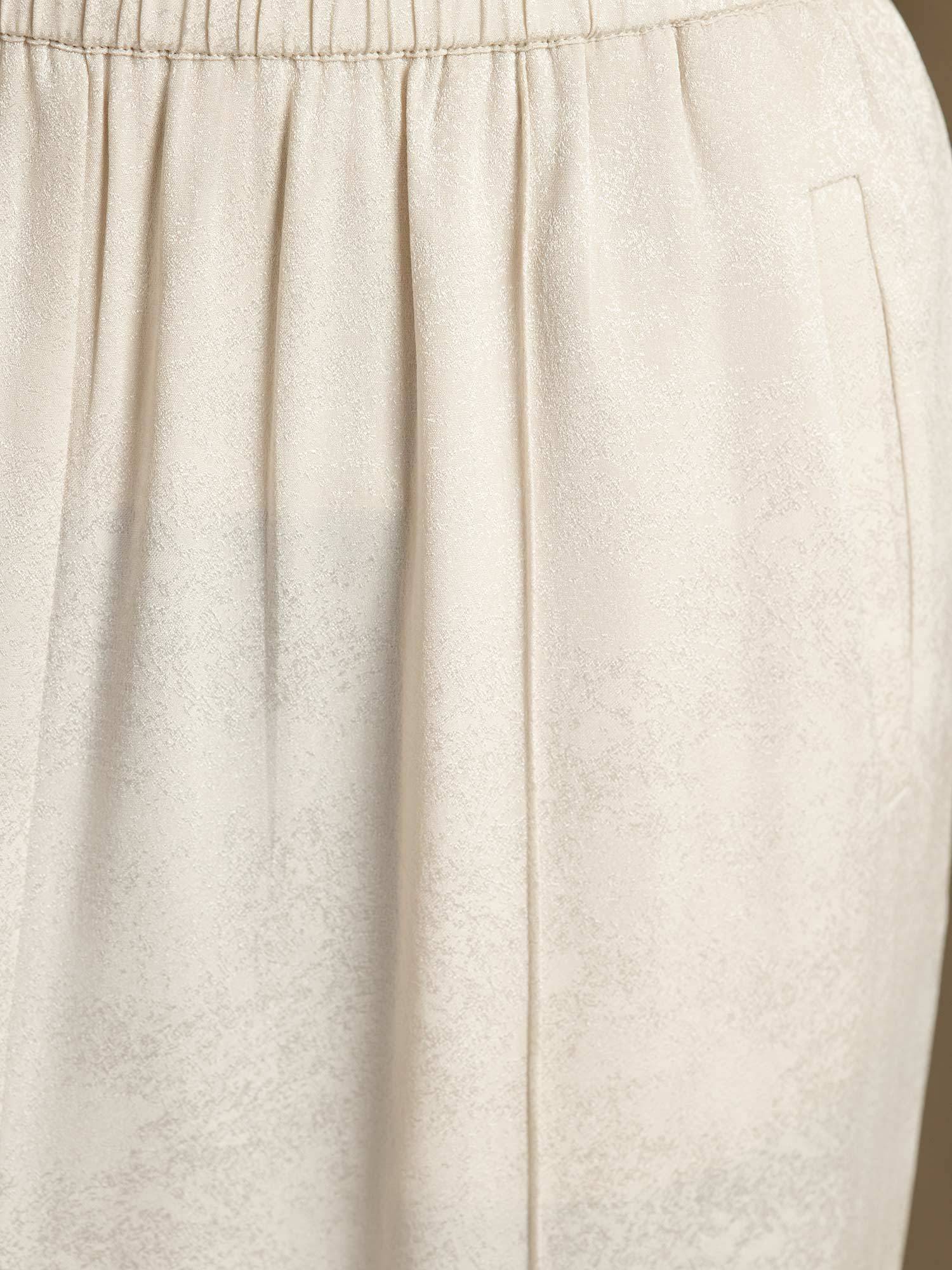 [Beige] SilkSilky-DE 22Momme Seide Womens Pants 006