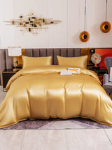 [Champagner] SilkSilky-DE 19Momme Bettwäsche Sets 002