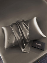 [Dunkelgrau] SilkSilky-DE 30Momme Reine Seide Pillowcase 004