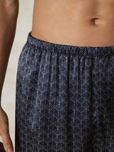[Marine Ginkgo] SilkSilky-DE Mens Sleep Bottoms 007