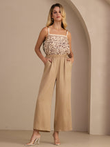 [Curry] SilkSilky-DE Womens Pants 006