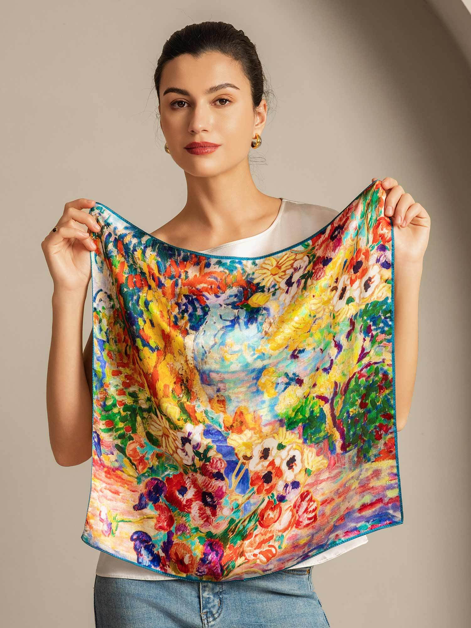 [P096] SilkSilky-DE Reine Seide Scarf 003