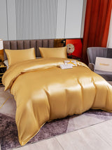 [Champagner] SilkSilky-DE 22Momme Reine Seide Bedding Set 003,