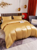 [Champagner] SilkSilky-DE 19Momme Bettwäsche Sets 001