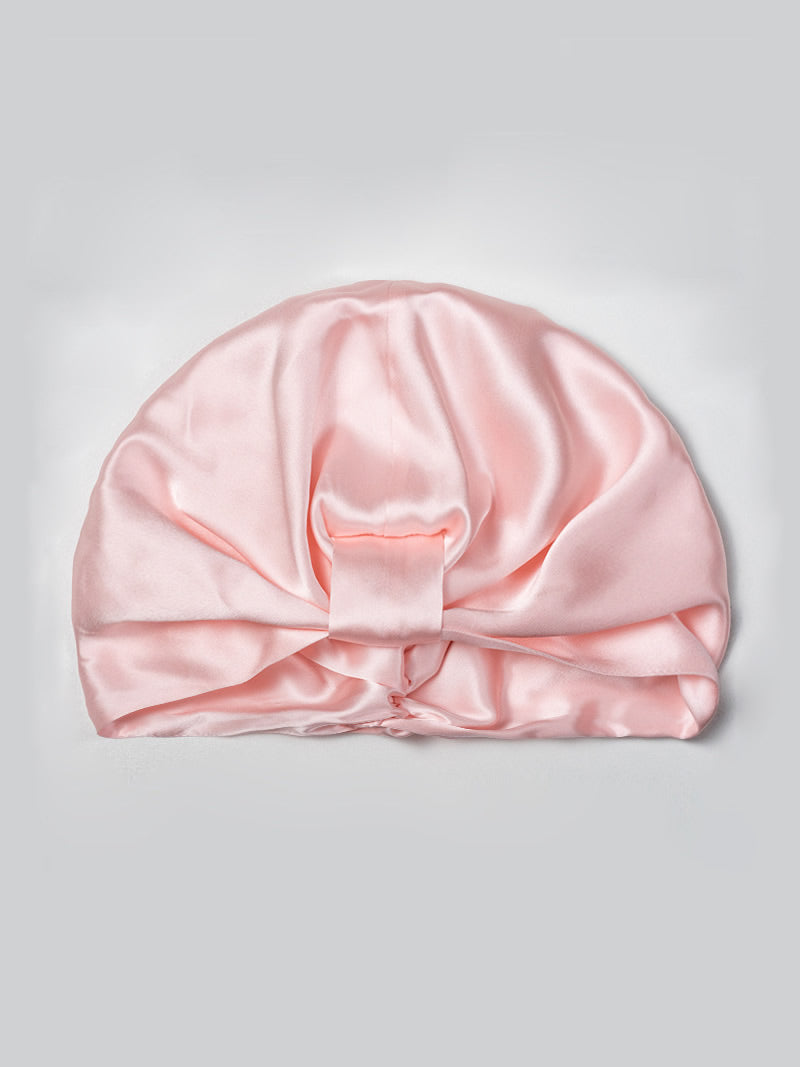 SilkSilky-DE Reine Seide Sleep Cap Hellrosa 005