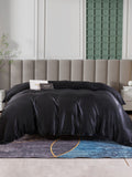 SilkSilky DE 25Momme Reine Seide Duvet Cover Schwarz 003