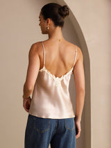 [Rosa] SilkSilky-DE Sleeveless V Neck Cami Top 002