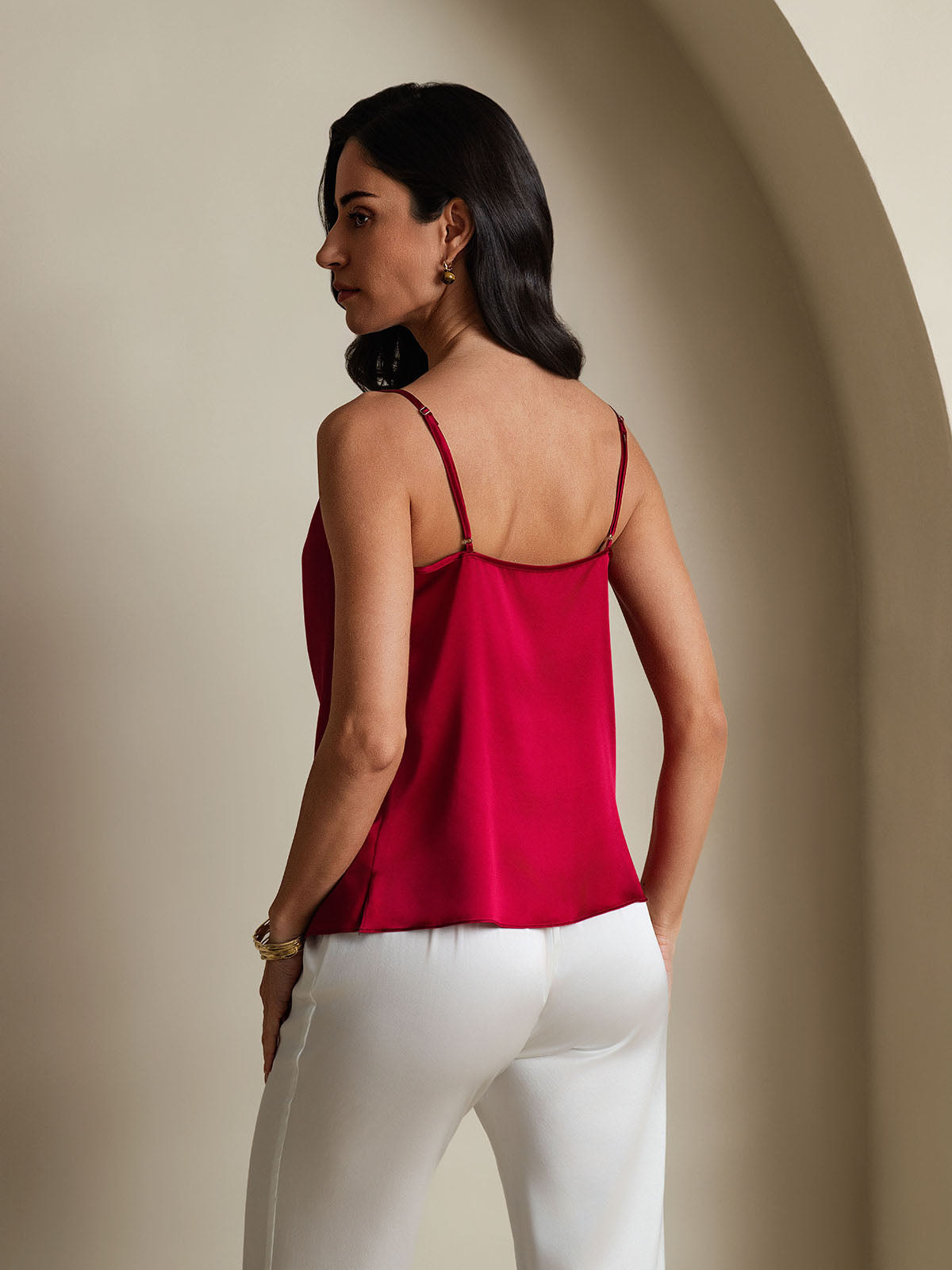 [Rotwein] SilkSilky-DE 19Momme Seide Camisoles 002