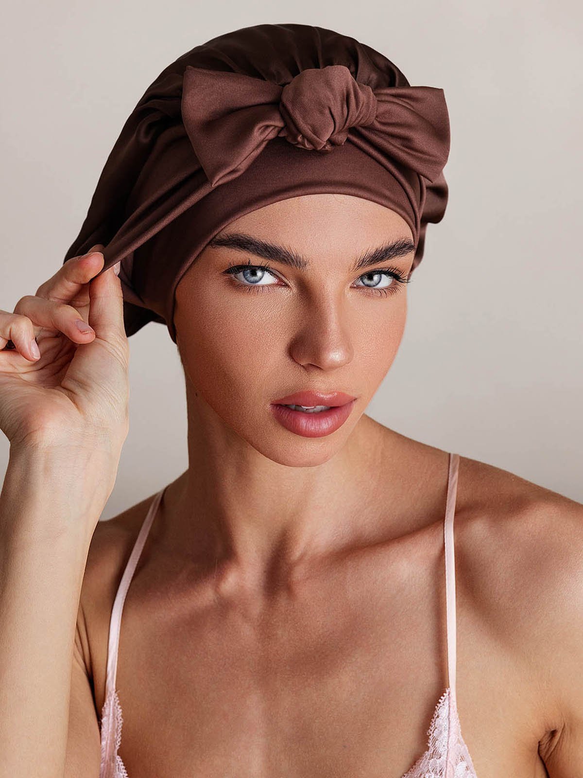 [Hellrosa] SilkSilky-DE Reine Seide Sleep Cap 007,