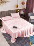 SilkSilky DE 19Momme Reine Seide Bedding Set Rosa 001