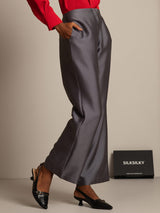 [Grau] SilkSilky-DE 32Momme Wolle Damenhosen 003