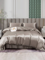 [Grau] SilkSilky-DE 25Momme Reine Seide Bedding Set 001