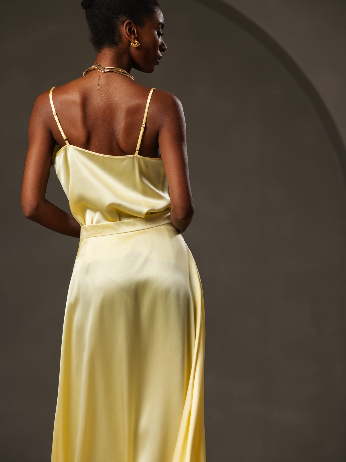 [Gelb] SilkSilky-DE 19Momme Seide Camisoles 004