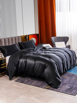 [Schwarz] SilkSilky-DE 22Momme Reine Seide Bedding Set 004,