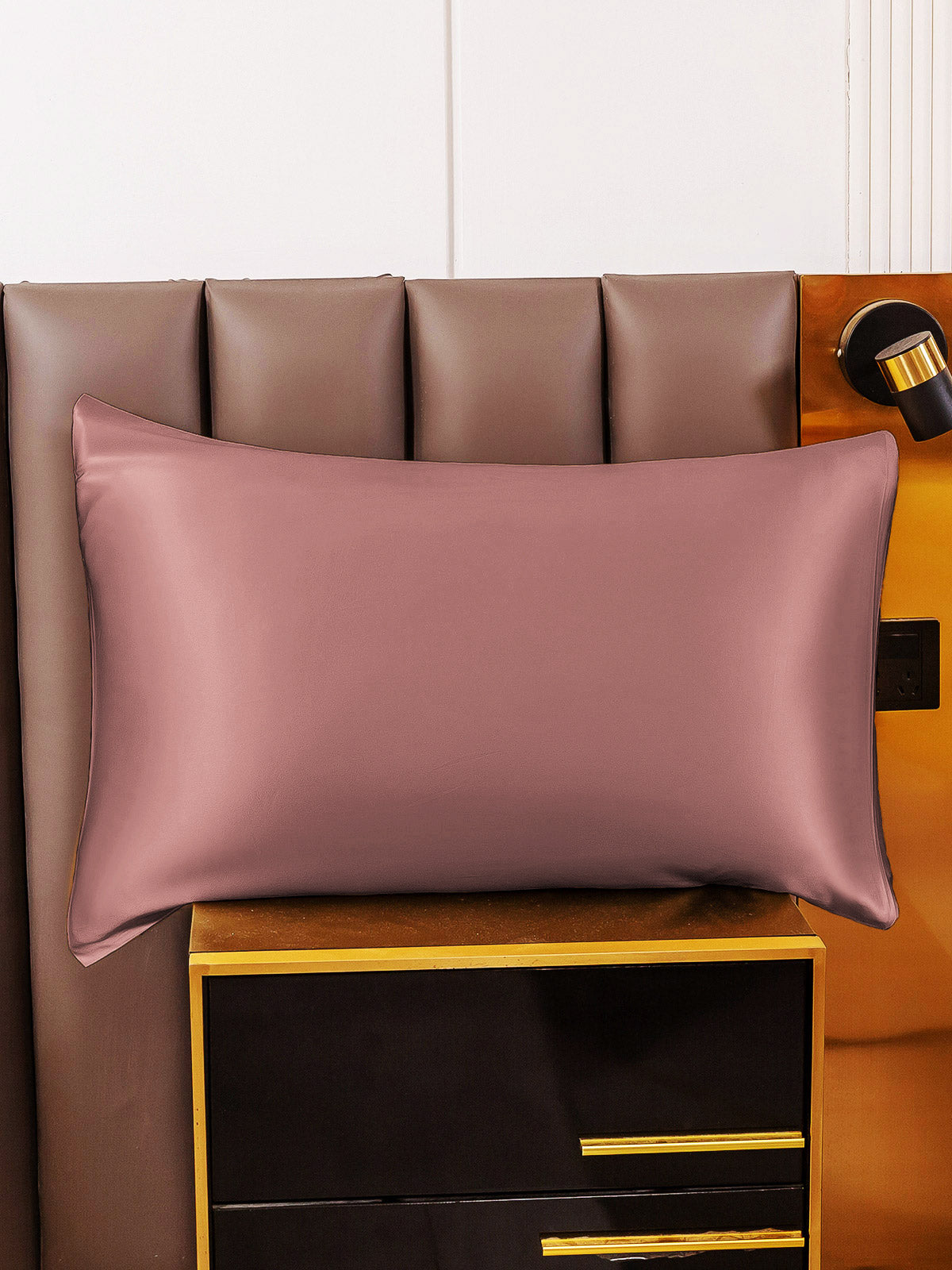 [Blasses Mauve] SilkSilky-DE 22Momme Reine Seide Pillowcase 001