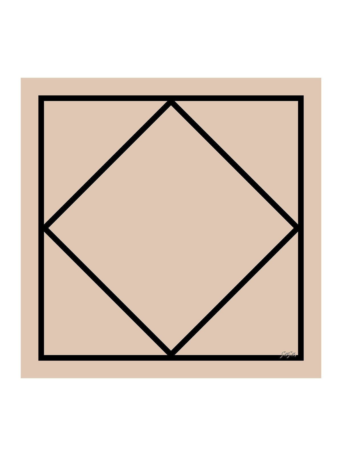 [Beiges Quadrat] SilkSilky-DE Schals 001