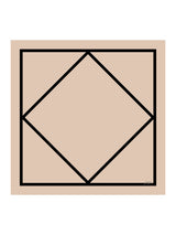 [Beiges Quadrat] SilkSilky-DE Schals 001