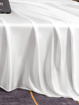 [Weiß] SilkSilky-DE 25Momme Reine Seide Bedding Set 005