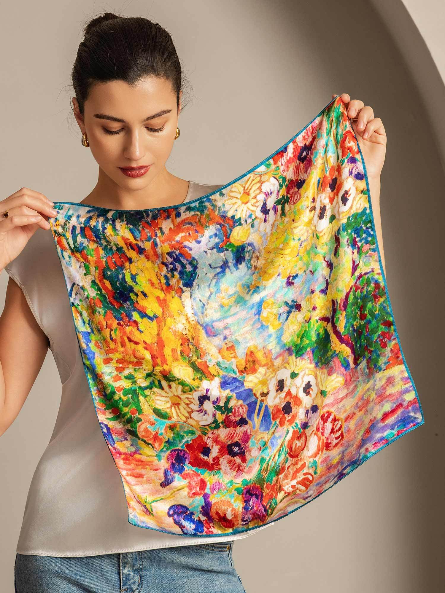 [P096] SilkSilky-DE Reine Seide Scarf 005
