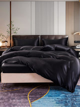 [Schwarz] SilkSilky-DE 22Momme Reine Seide Bedding Set 005,