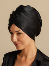 [Schwarz] SilkSilky-DE Haarturban 004