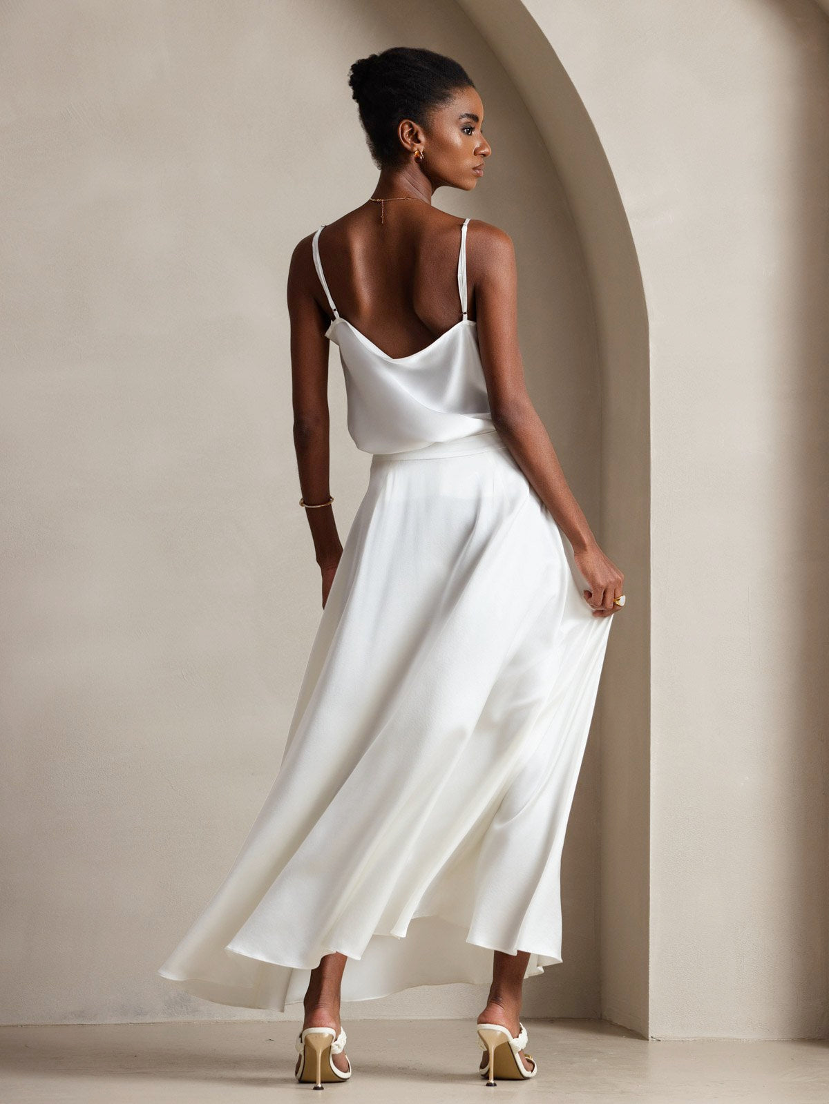 [Weiß] SilkSilky-DE 19Momme Seide Camisoles 002