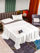 [Weiß] SilkSilky-DE 25Momme Reine Seide Bedding Set 002