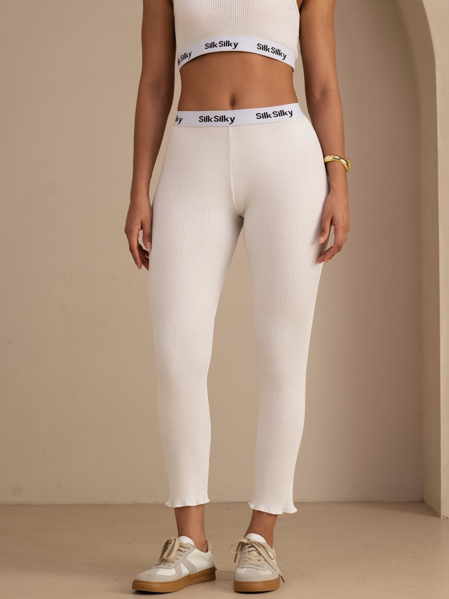 [Weiß] SilkSilky-DE Womens Pants 001