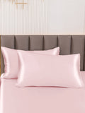 SilkSilky-DE 30Momme Reine Seide Pillowcase Rosa 001