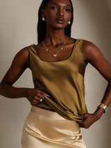 [Braun] SilkSilky-DE Sleeveless Cami Top 003