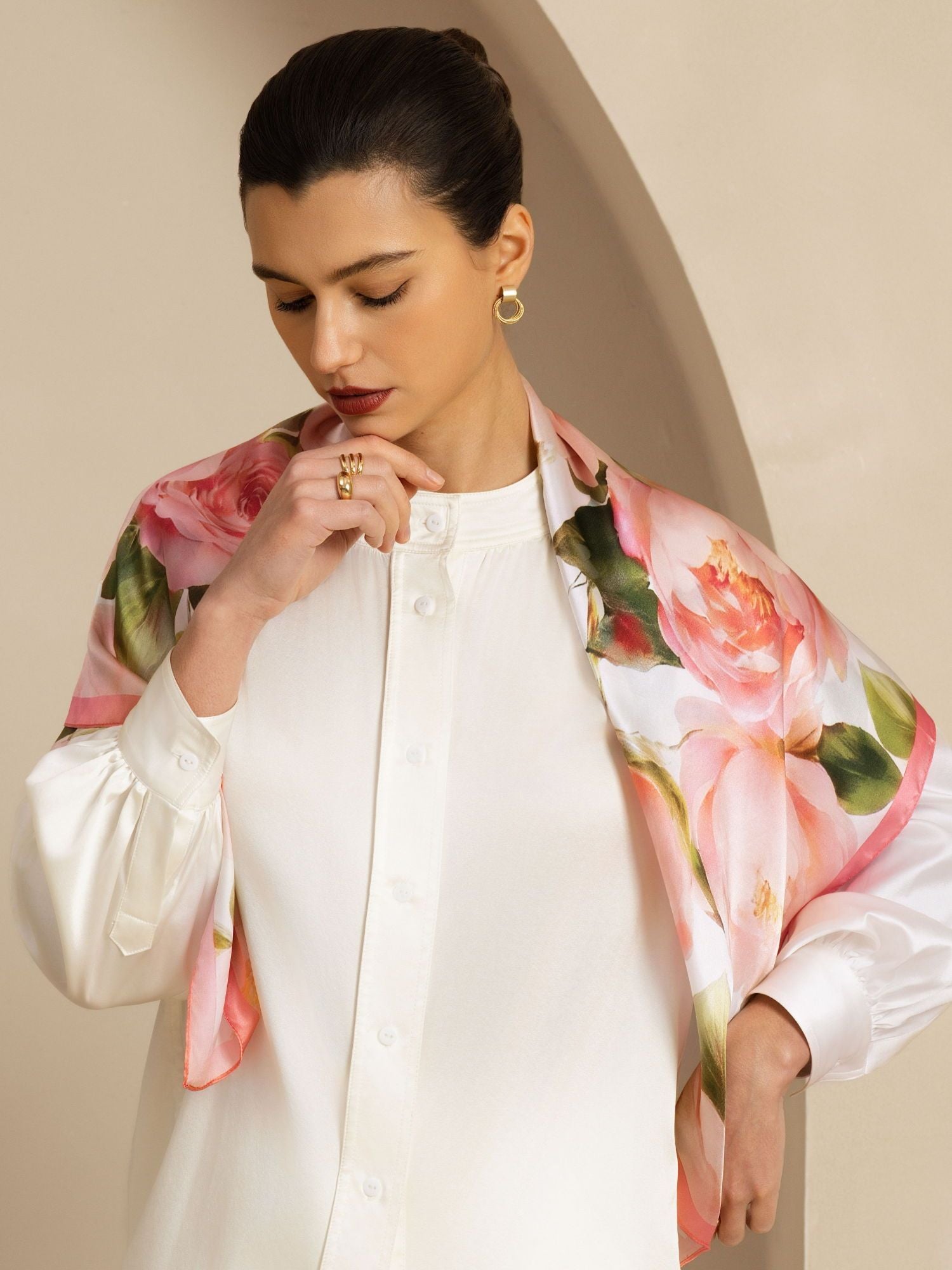 [P108] SilkSilky-DE Pure Silk Scarf 004