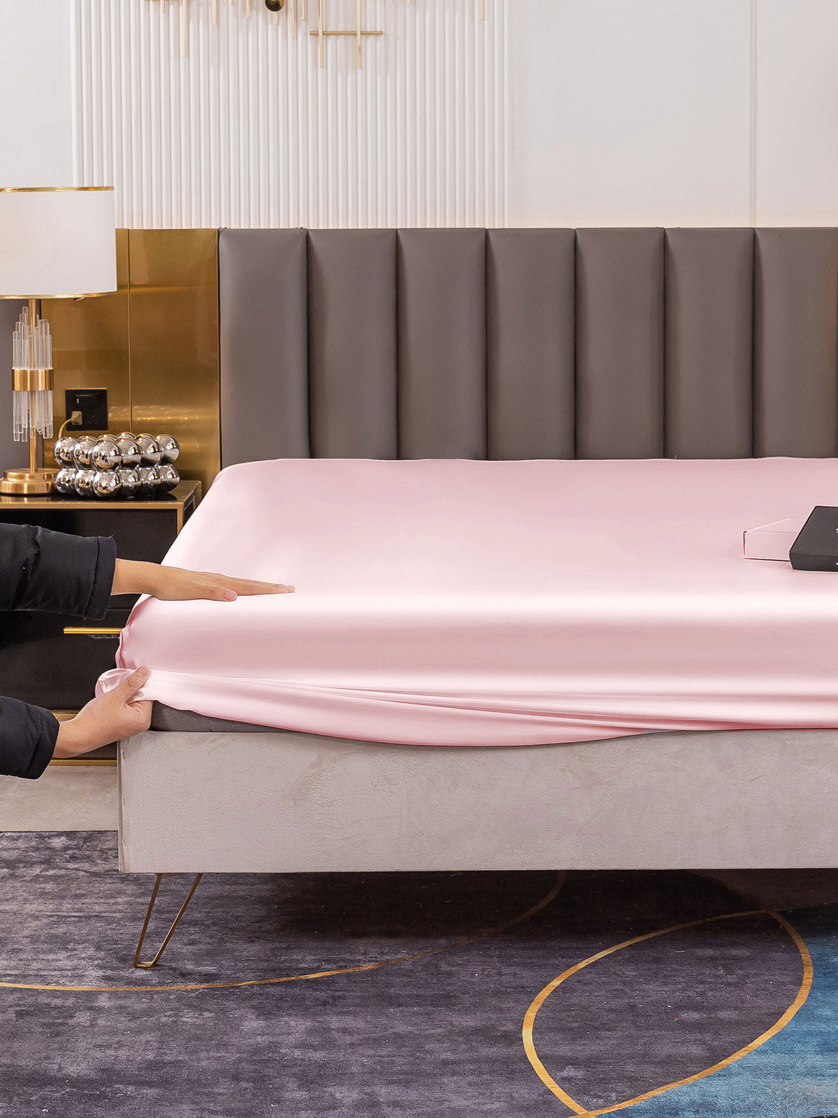 [Rosa] SilkSilky-DE 19Momme Reine Seide Sheet 005