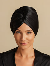 [Schwarz] SilkSilky-DE Haarturban 003