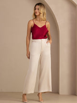 [Beige] SilkSilky-DE Womens Pants 006