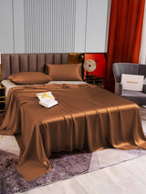 [Kaffee] SilkSilky-DE 22Momme Bettwäsche Sets 004