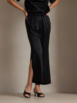 [Schwarz] SilkSilky-DE 19Momme Seide Womens Pants 004