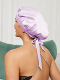 SilkSilky-DE Reine Seide Sleep Cap Lavendel 003