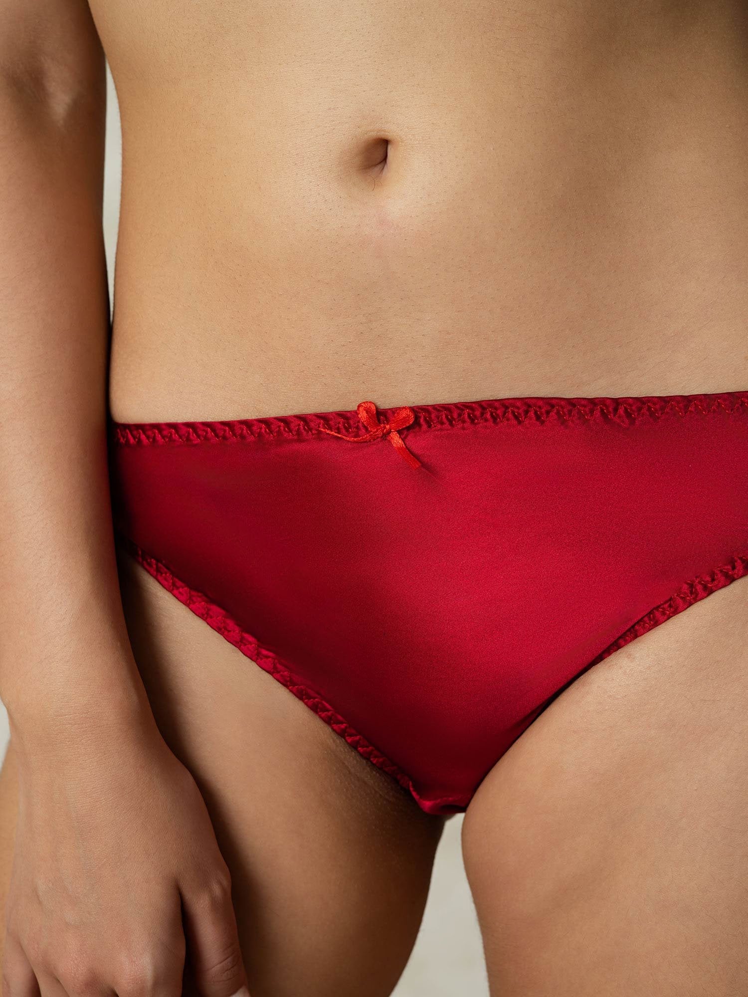 [Rotwein] SilkSilky-DE Reine Seide Panty 005