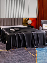 [Schwarz] SilkSilky-DE 22Momme Spannbettlaken 003