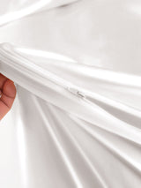 [Weiß] SilkSilky-DE 22Momme Reine Seide Bedding Set 005,