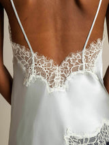 [Hellblau] SilkSilky-DE Spaghetti Strap V Neck Cami Top 005