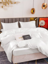 [Weiß] SilkSilky-DE 19Momme Reine Seide Bedding Set 005