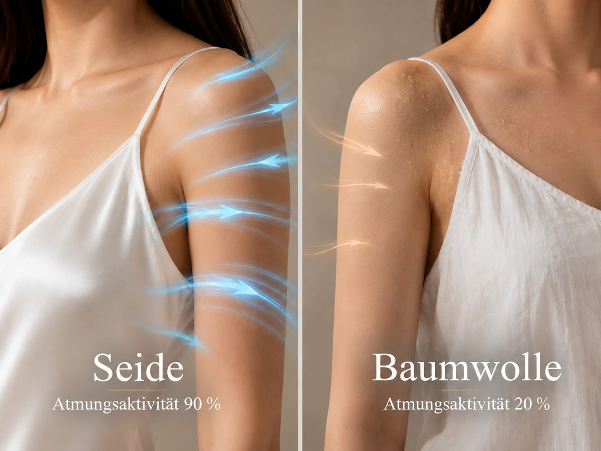 Clearance - 19 Momme Seide Camisole-Top mit Wasserfallausschnitt - Detail 1