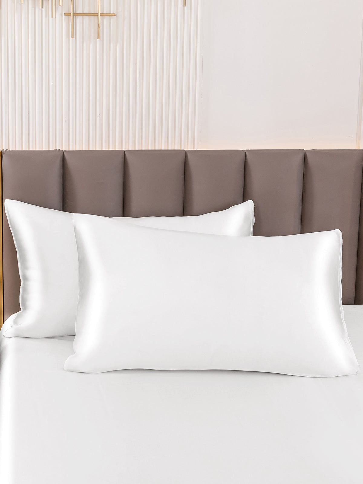 [Weiß] SilkSilky-DE 19Momme Reine Seide Pillowcase 001