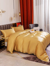 [Champagner] SilkSilky-DE 19Momme Reine Seide Bedding Set 006
